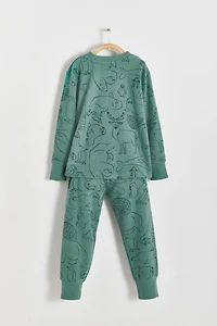 Camou Waffle Snug 2PC Pajamas