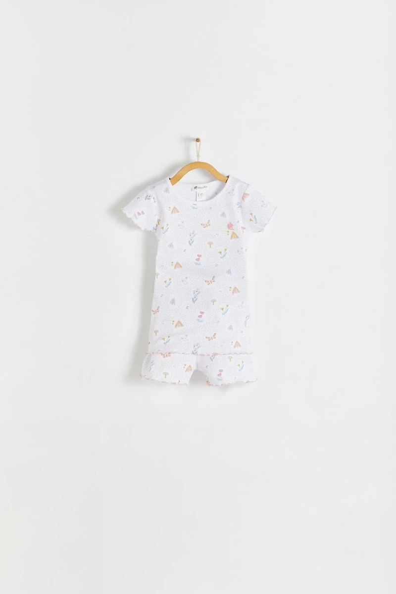 Delphine Short Tee & Pants Pajama Set