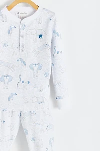 Manji Snug Fit Long Pajama Set