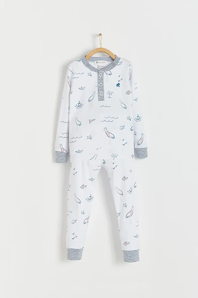 Sea Snug Fit Long Pajama Set