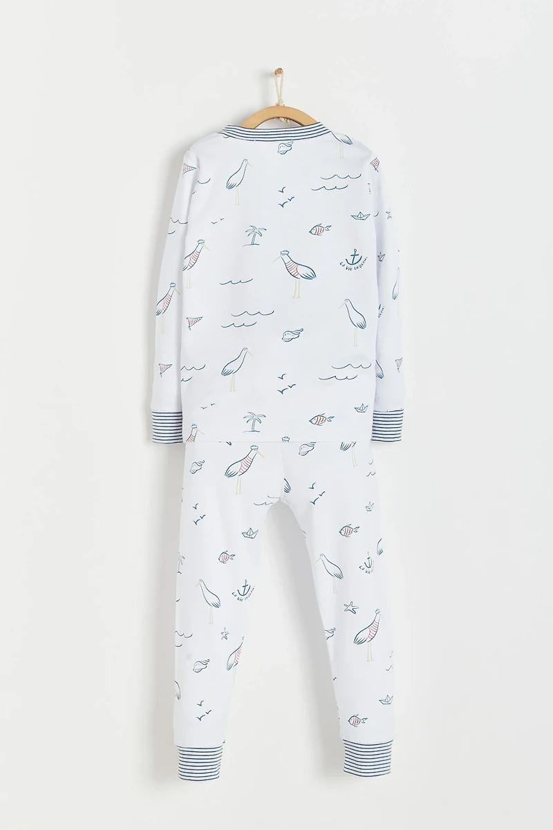 Sea Snug Fit Long Pajama Set