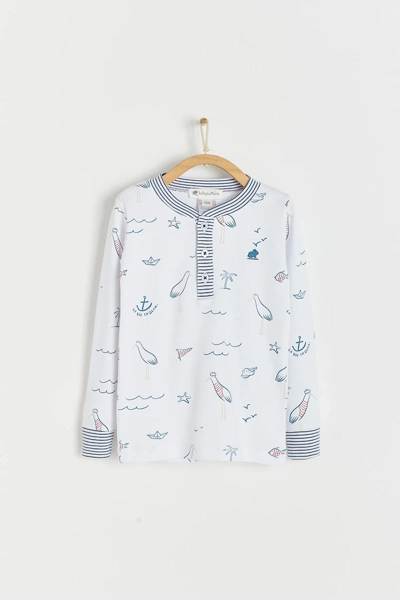 Sea Snug Fit Long Pajama Set
