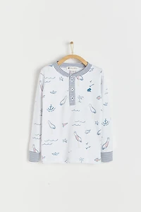Sea Snug Fit Long Pajama Set