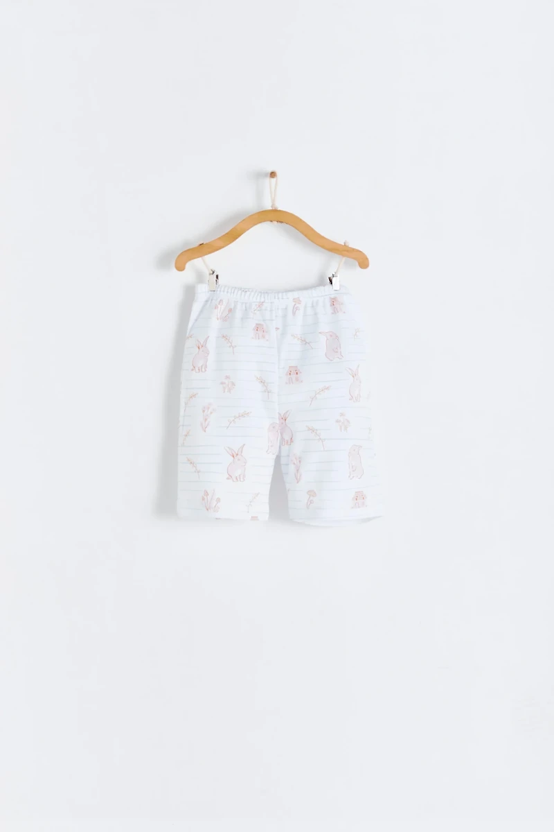 Pom Short Tee & Shorts Pajama Set