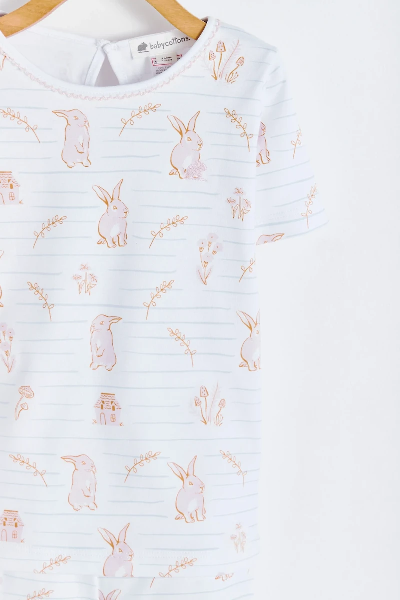 Pom Short Tee & Shorts Pajama Set
