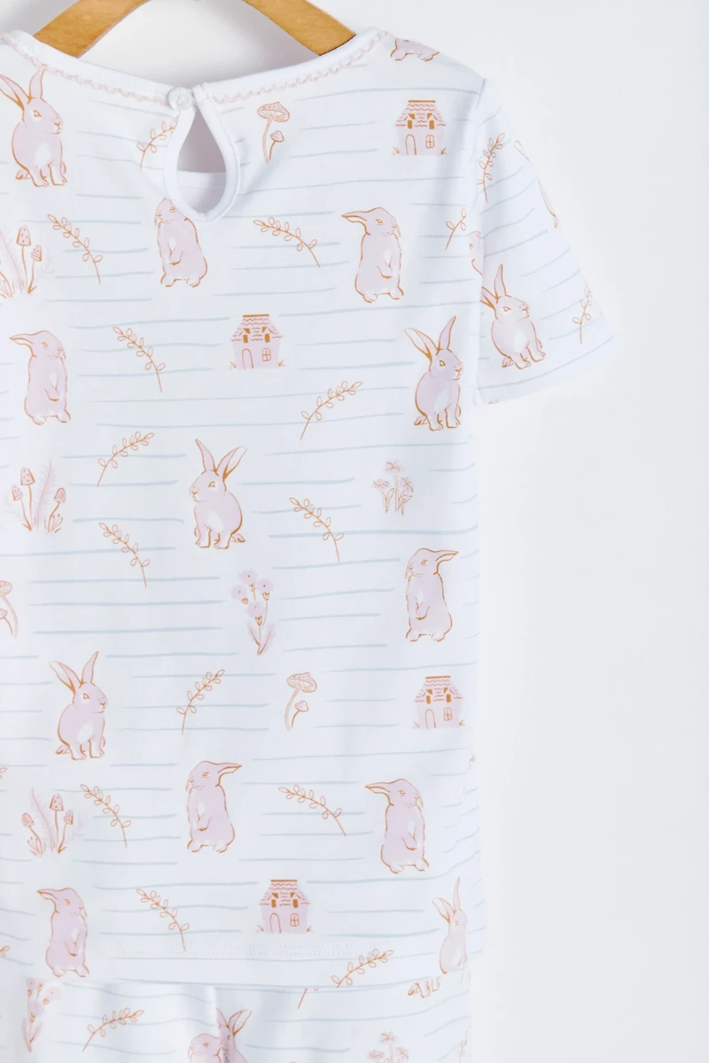 Pom Short Tee & Shorts Pajama Set
