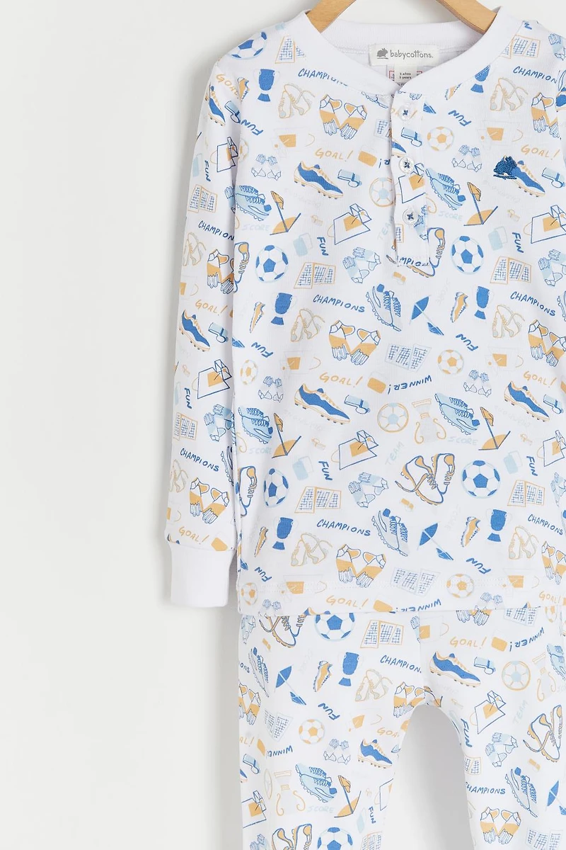 Inter Snug Fit Long Pajama Set