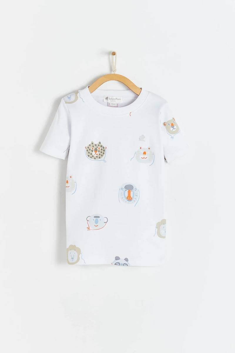 Wild Short Tee & Shorts Pajama Set