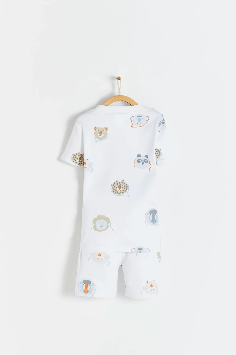 Wild Short Tee & Shorts Pajama Set