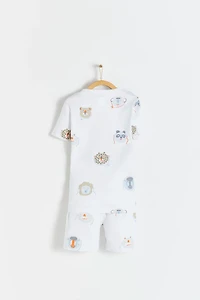 Wild Short Tee & Shorts Pajama Set