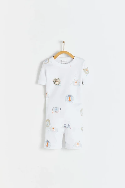 Wild Short Tee & Shorts Pajama Set
