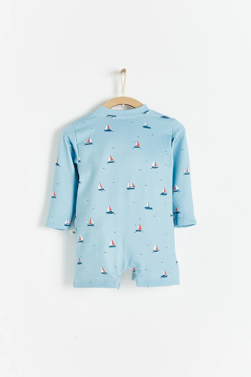 Boat Long Sleeve 1-Piece Rashguard