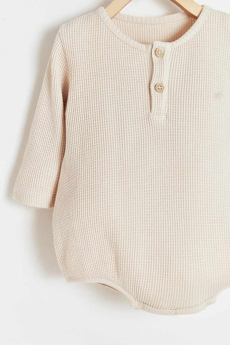 Waffle Henley Bodysuit