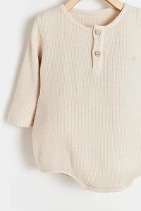 Waffle Henley Bodysuit