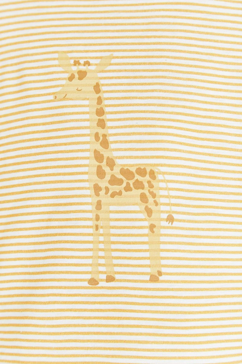 Sunset Striped Short Sleeve Bodysuit