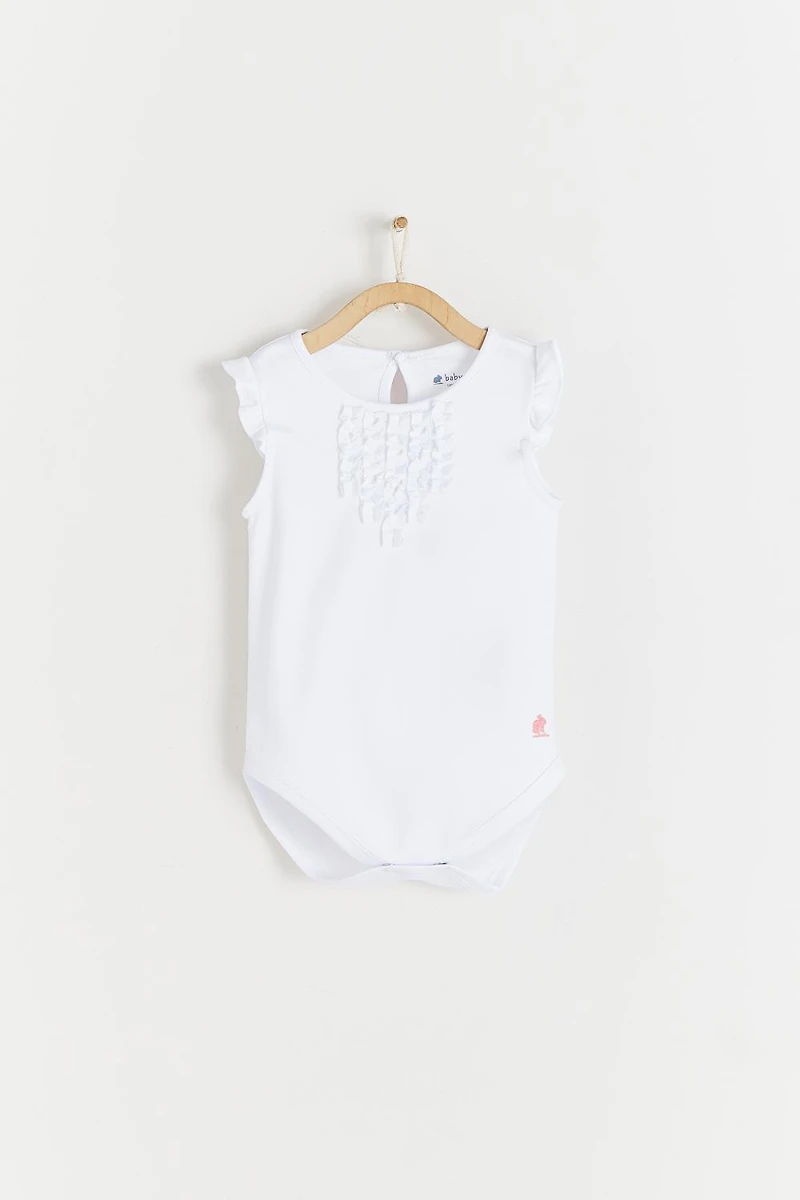 Essentials Flutter Short Sleeve Bodysuit
