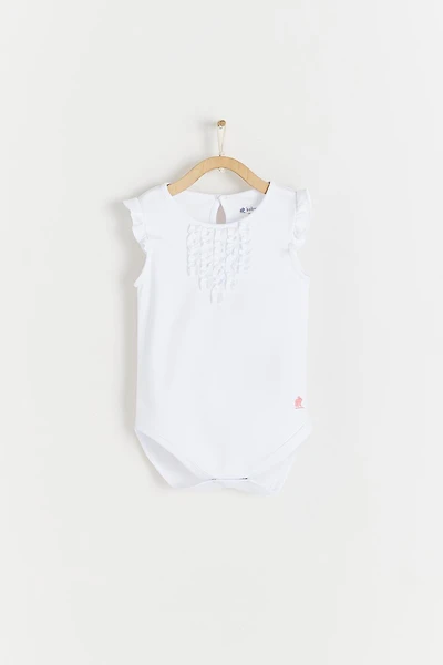 Essentials Flutter Short Sleeve Bodysuit