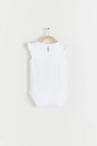 Essentials Flutter Short Sleeve Bodysuit