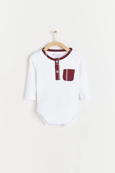 Andre Henley Long Sleeve Bodysuit