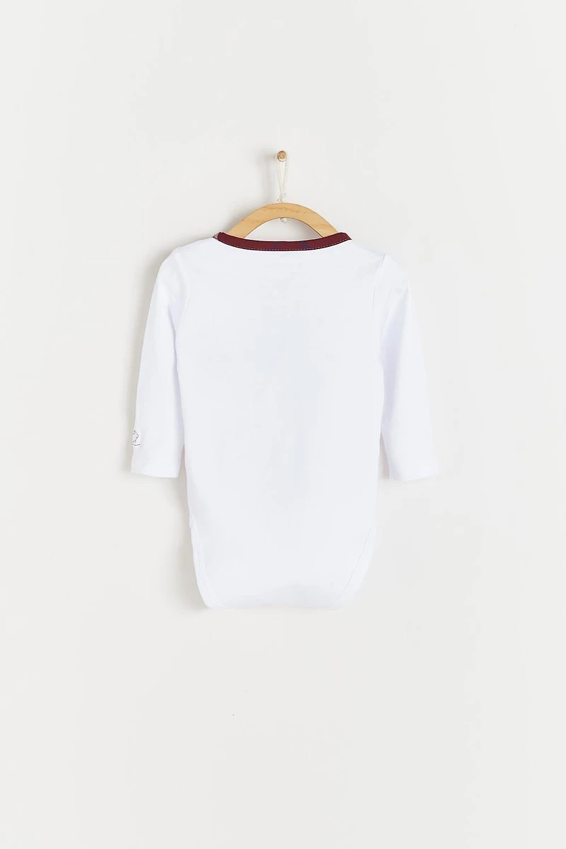 Andre Henley Long Sleeve Bodysuit