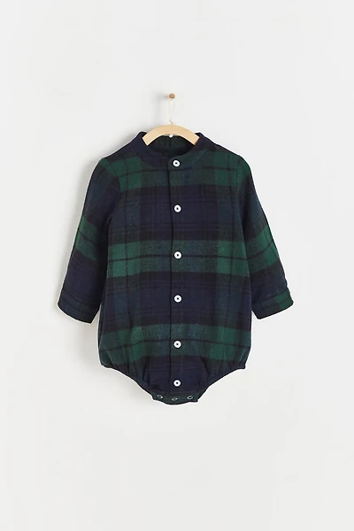 Christmas plaid Shirt Bodysuit