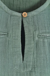 Woods Mandarin Collar Bodysuit