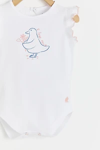 Amour Print Short Sleeve Bodysuit