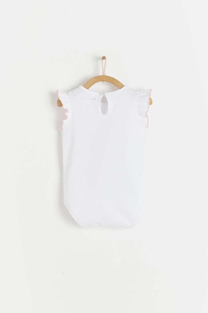 Amour Print Short Sleeve Bodysuit