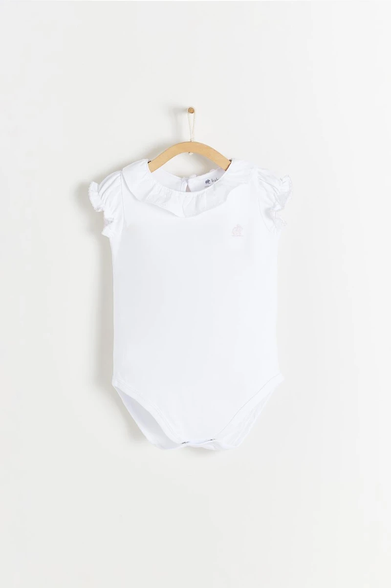Essentials Ruffles Short Sleeve Bodysuit