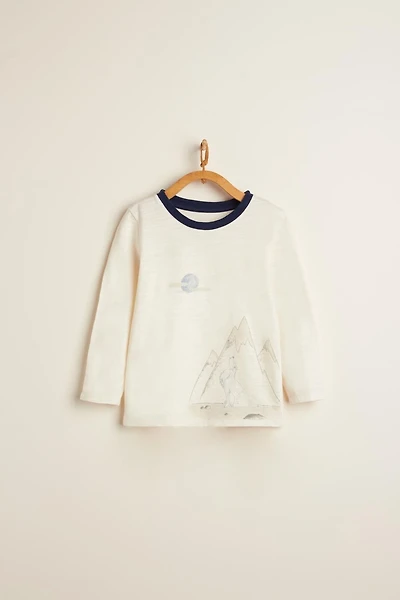 Snow Graphic Long Sleeve Tee