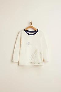 Snow Graphic Long Sleeve Tee