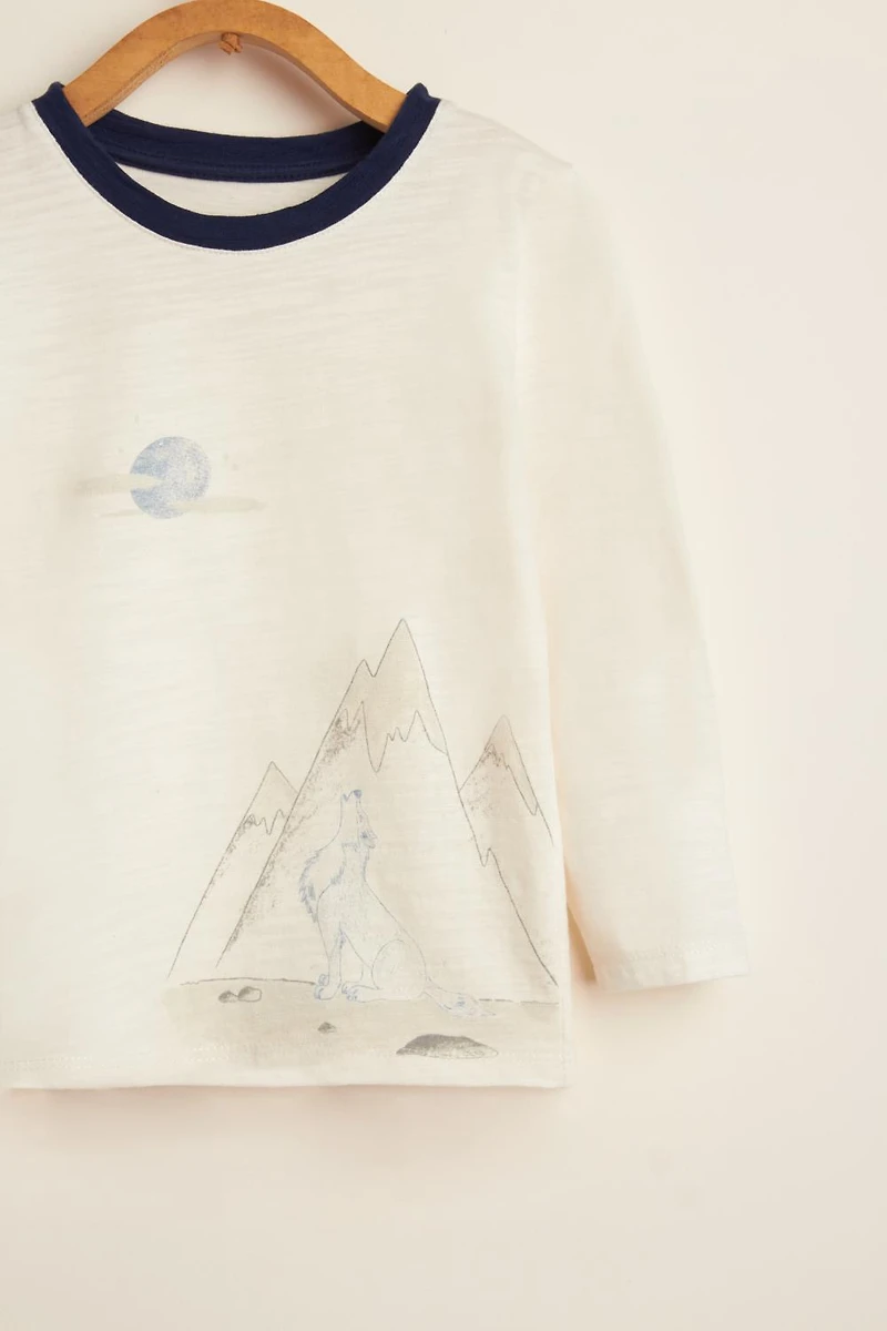 Snow Graphic Long Sleeve Tee
