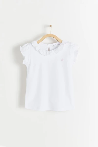 Essentials Ruffles Short Sleeve Top