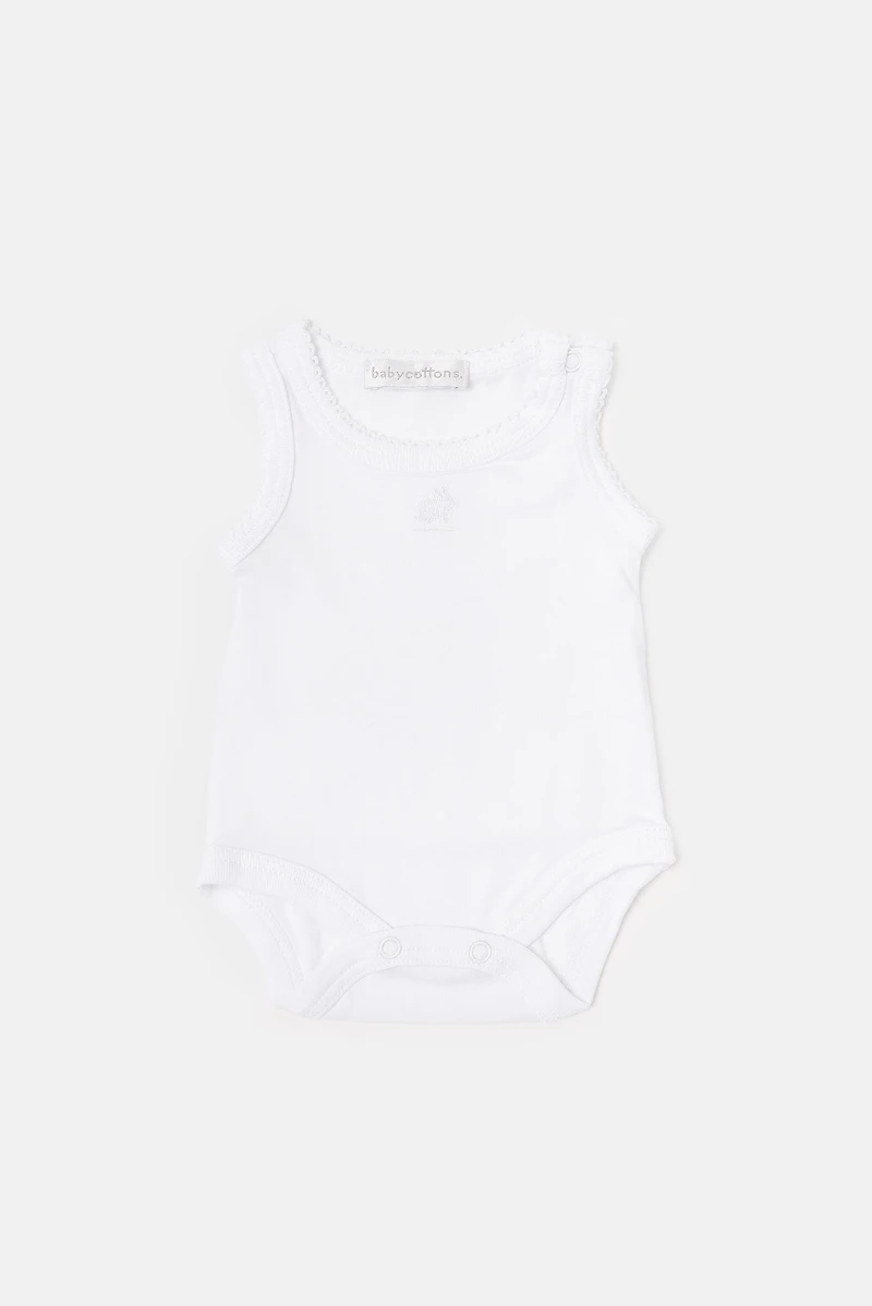 Logo Sleeveless Bodysuit