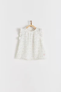 Emily Flutter Sleeve Blouse