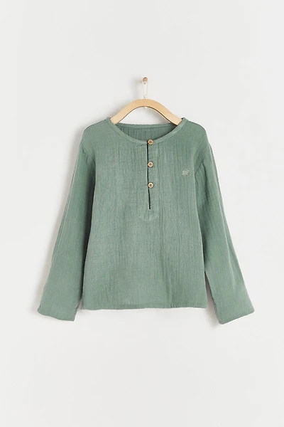 Woods Mandarin Collar Shirt