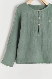 Woods Mandarin Collar Shirt