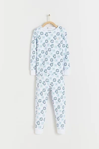 Waves Snug Fit Long Pajama Set