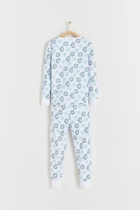 Waves Snug Fit Long Pajama Set