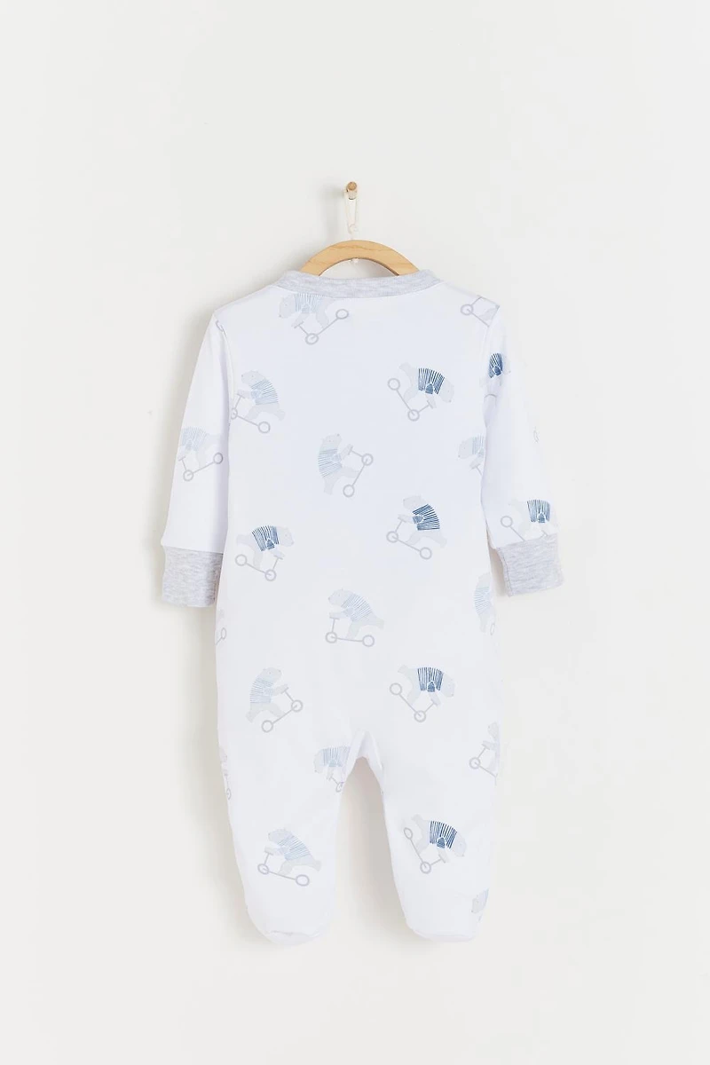 Brady Double Zip Footie Pajamas