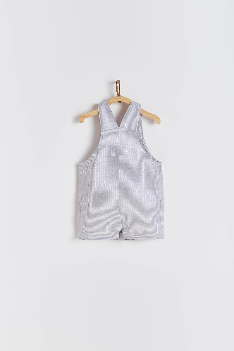 Grey Linen Shortall