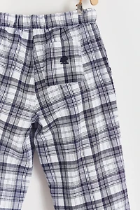 Linen Plaid Pants