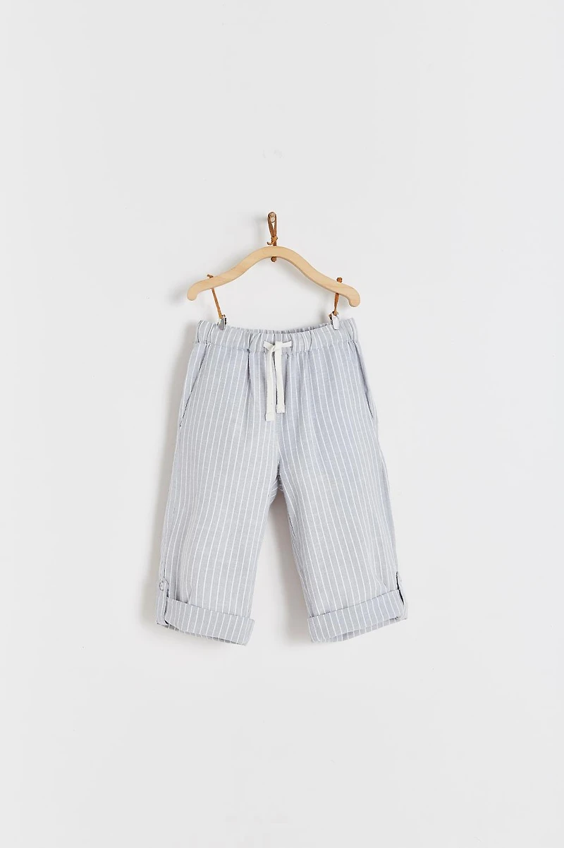 Grey Linen Pants