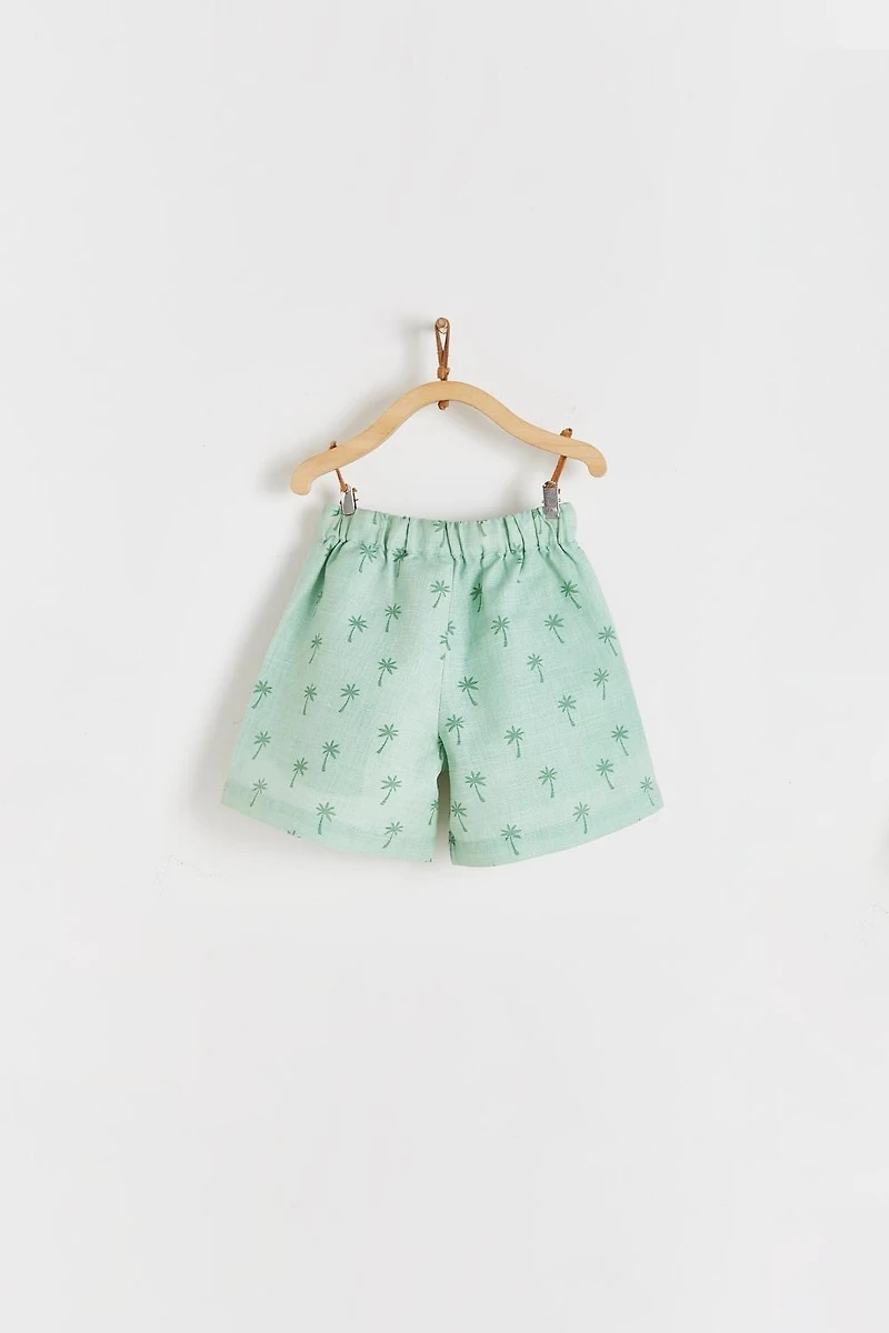 Linen Harem Baby Shorts
