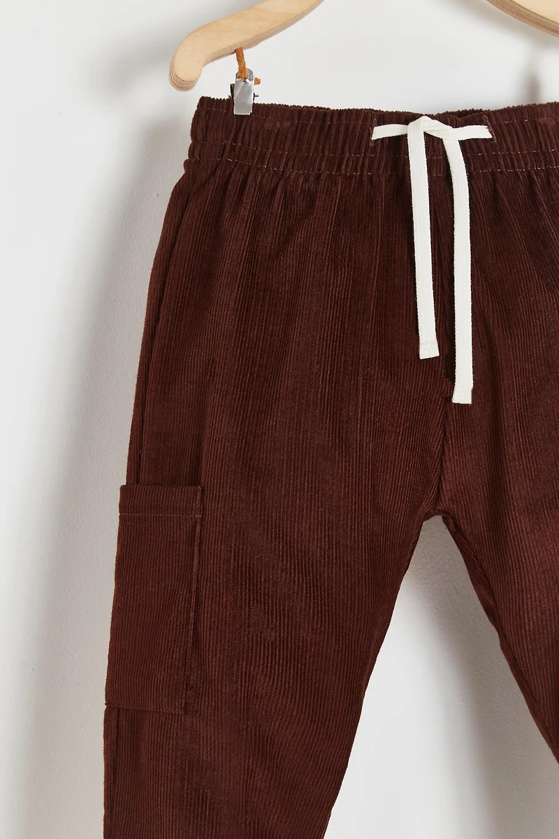Corduroy Front Pocket Pants