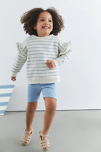 Ribbed Cotton Bike Shorts