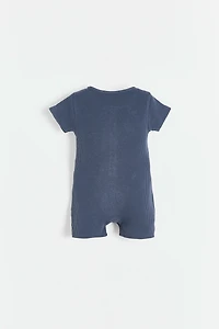 Waffle Short Romper