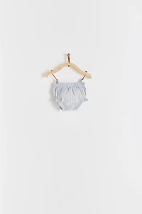 Grey Linen Baby Dress