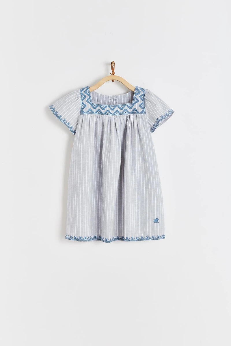 Grey Linen Dress