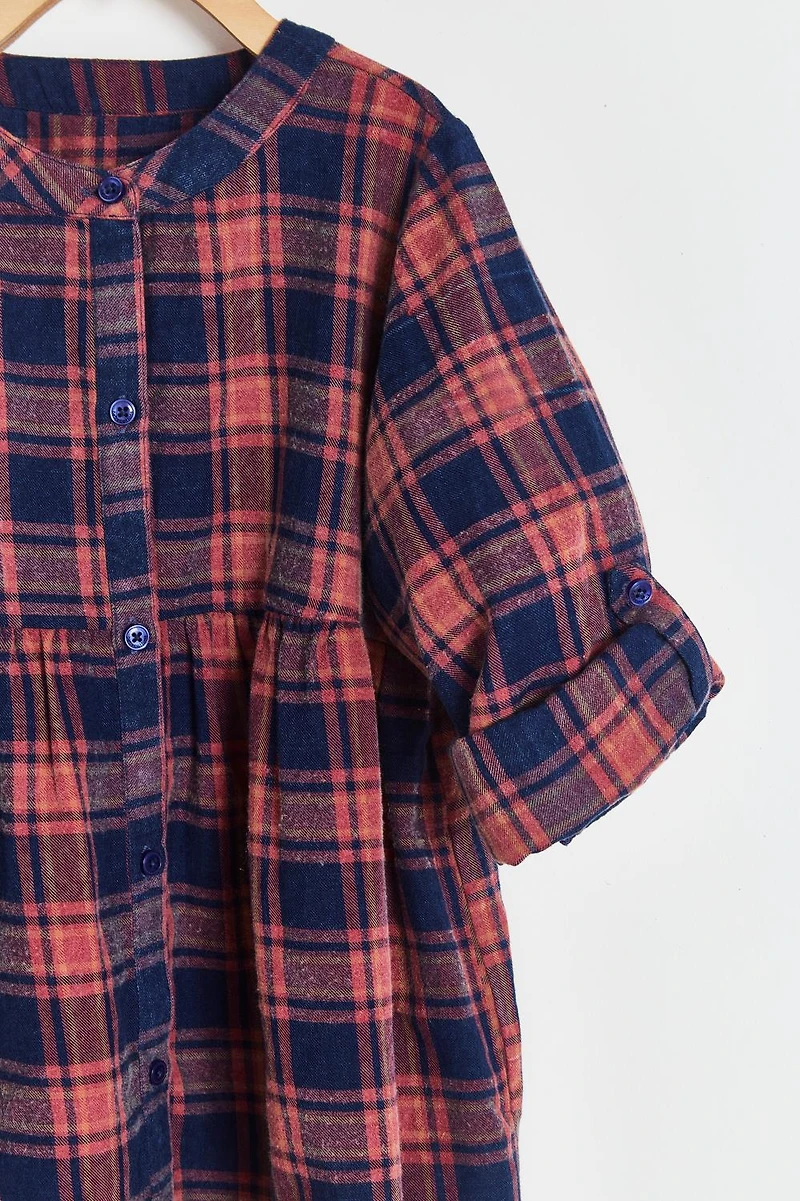Carla Flannel Shirt Dress